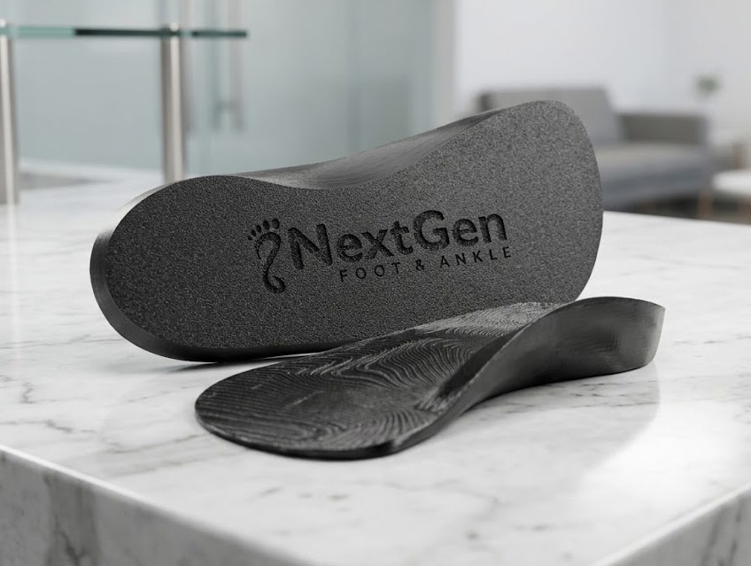 We fabricate and ship the orthotic